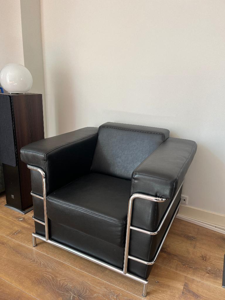 Leren fauteuil, Ophalen, Gebruikt, Design, 75 tot 100 cm