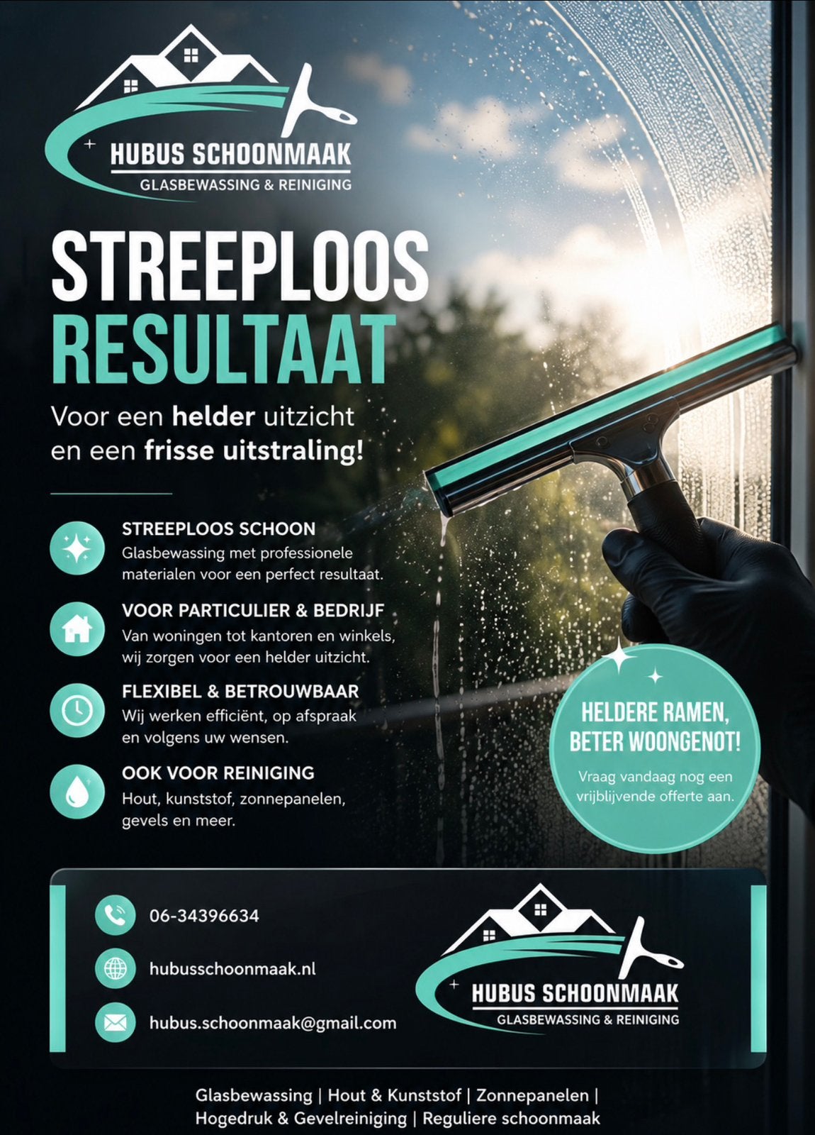 Glazenwasser, Doe-het-zelf en Verbouw, Glas en Ramen, Ophalen of Verzenden, Zo goed als nieuw, 160 cm of meer