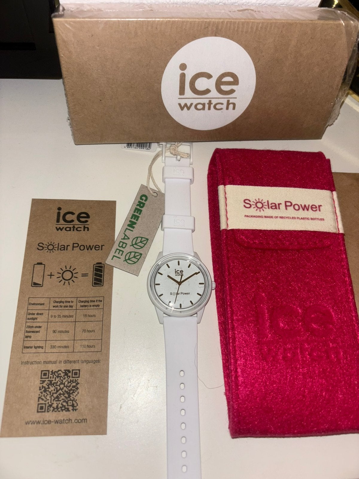 Ice watch solar power dames nieuw, Ophalen of Verzenden, Zo goed als nieuw, Kunststof, Overige merken