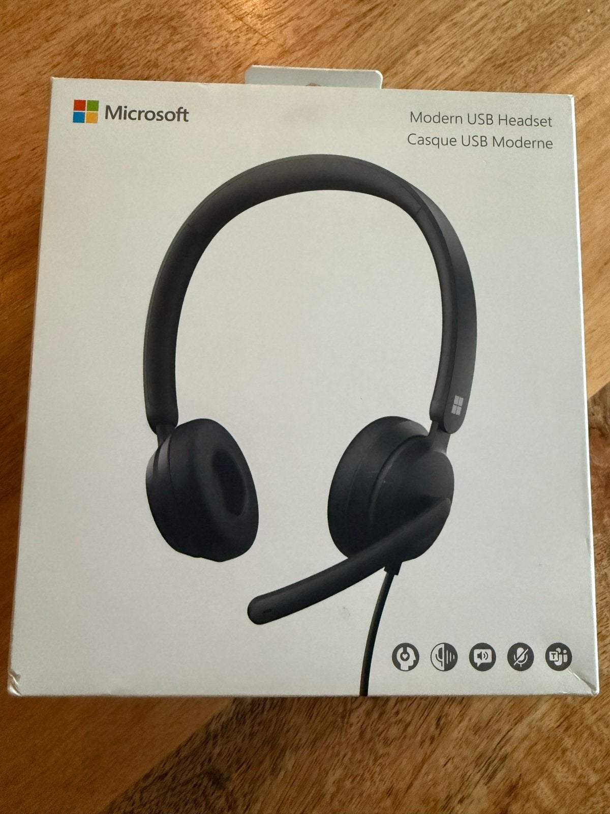 Microsoft Modern USB Headset - Comfortabel en helder geluid, On-ear, Zo goed als nieuw, Microfoon, Zwart