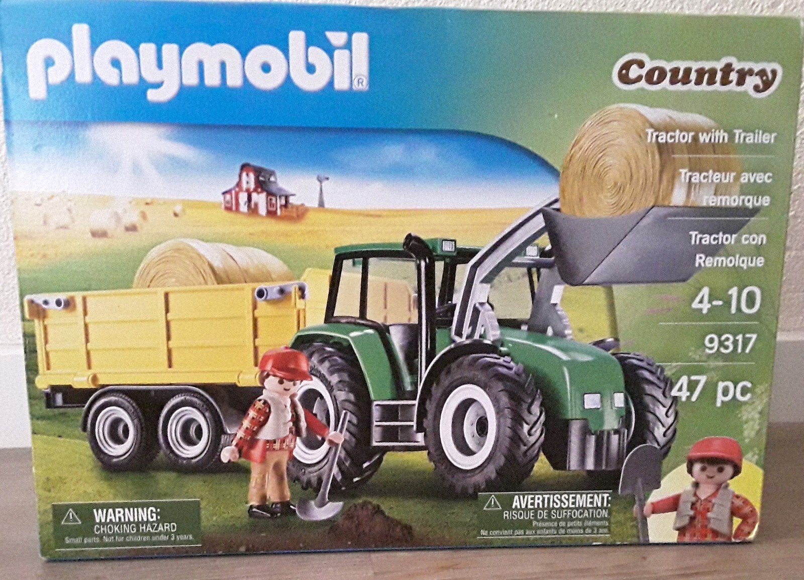 Playmobil 9317 tractor with trailer ongeopend, Kinderen en Baby's, Speelgoed | Playmobil, Ophalen, Complete set, Voertuig, Nieuw
