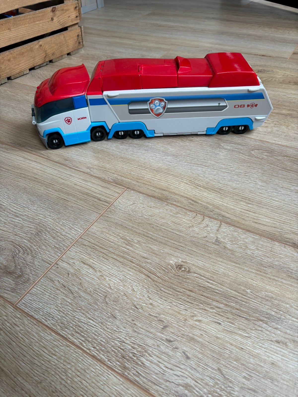 Paw patrol bus, Ophalen, Gebruikt
