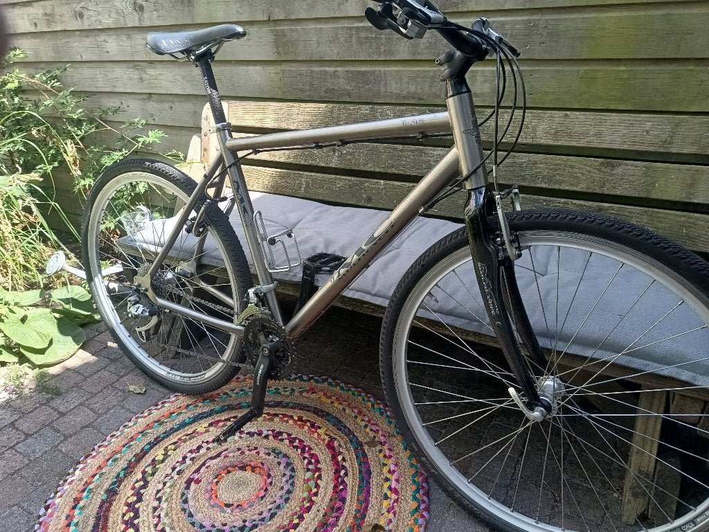 Titanium mountainbike/gravel bike, Fietsen en Brommers, Fietsen | Mountainbikes en ATB, Gebruikt, Geen vering, Ophalen, Overige merken
