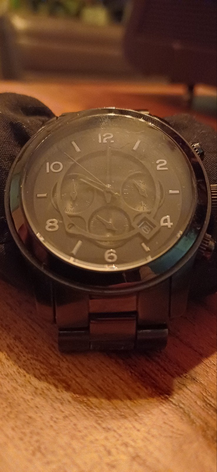 Michael Kors Herenhorloge MK-8157, Sieraden, Tassen en Uiterlijk, Staal, Gebruikt, Staal, Polshorloge