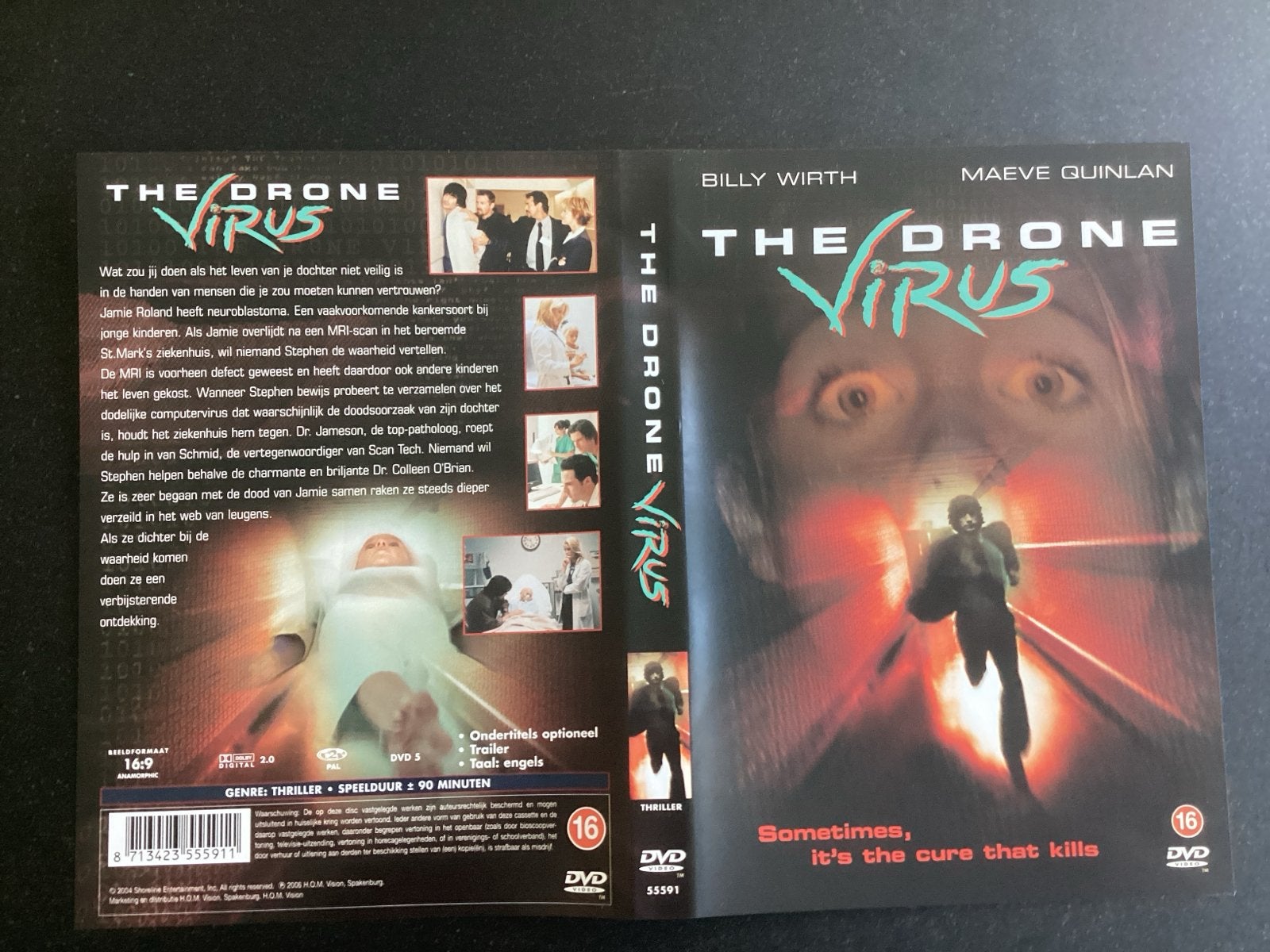 The Drone Virus DVD - Thriller met Billy Wirth, Vanaf 16 jaar, Nederlands, Overige genres, Ophalen of Verzenden