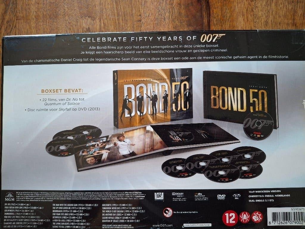 DVD Box James Bond 007 ( DVD,s / Films 23 stuks ), Ophalen, Nederlands, Actie, Zo goed als nieuw