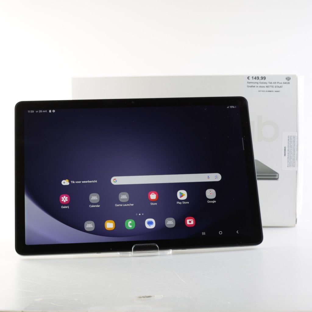Samsung Galaxy Tab A9 Plus 64GB Grafiet in doos NETTE STAAT, Samsung, Zo goed als nieuw, Support@Samsung.com, 129, Samsung-ro, Yeongtong-gu
Suwon-si, Gyeonggi-do 16677
South Korea