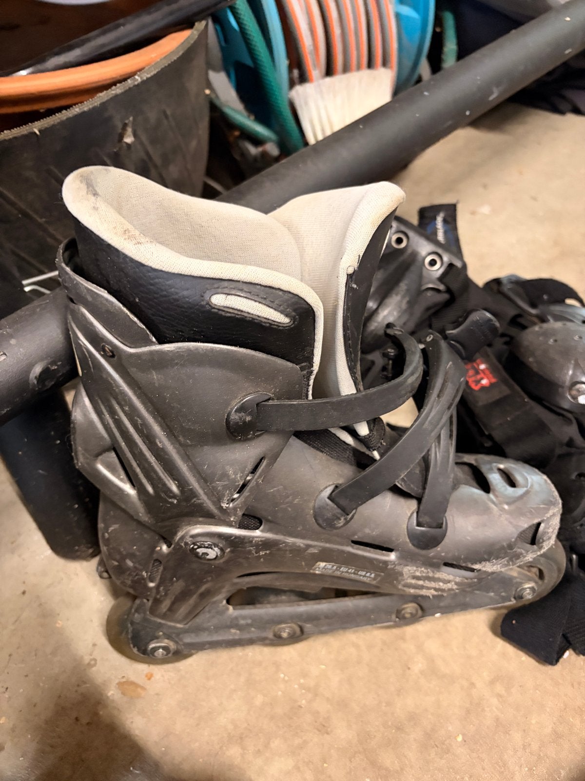 Powerslide inline skates met bescherming, Gebruikt, Ophalen of Verzenden, Inline skates 4 wielen, Powerslide