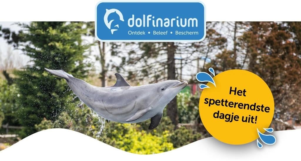 E-tickets voor het Dolfinarium in Harderwijk à €15,50, Tickets en Kaartjes, Drie personen of meer, Ticket of Toegangskaart