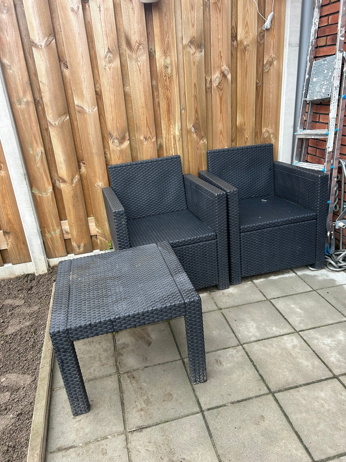 Loungeset gebruikt, Ophalen, Zo goed als nieuw, Kunststof