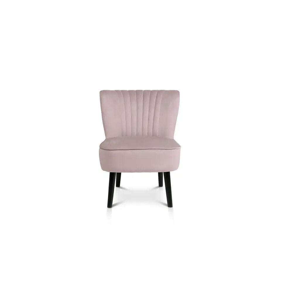 Velvet Fauteuil Oud Roze - Nieuw in Doos, Ophalen, Minder dan 50 cm, Minder dan 75 cm, Stof