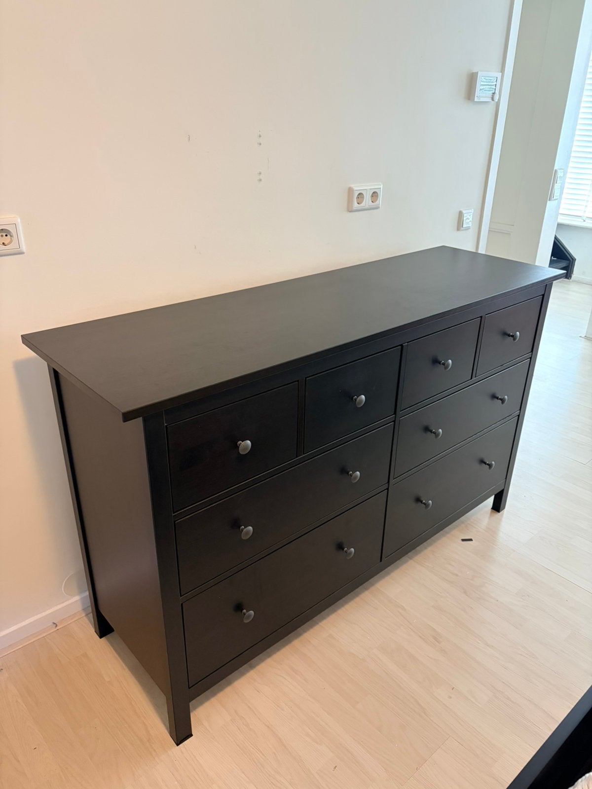 Zwart Ladekast, Ophalen, 50 tot 100 cm, Zo goed als nieuw, Met lade(s)