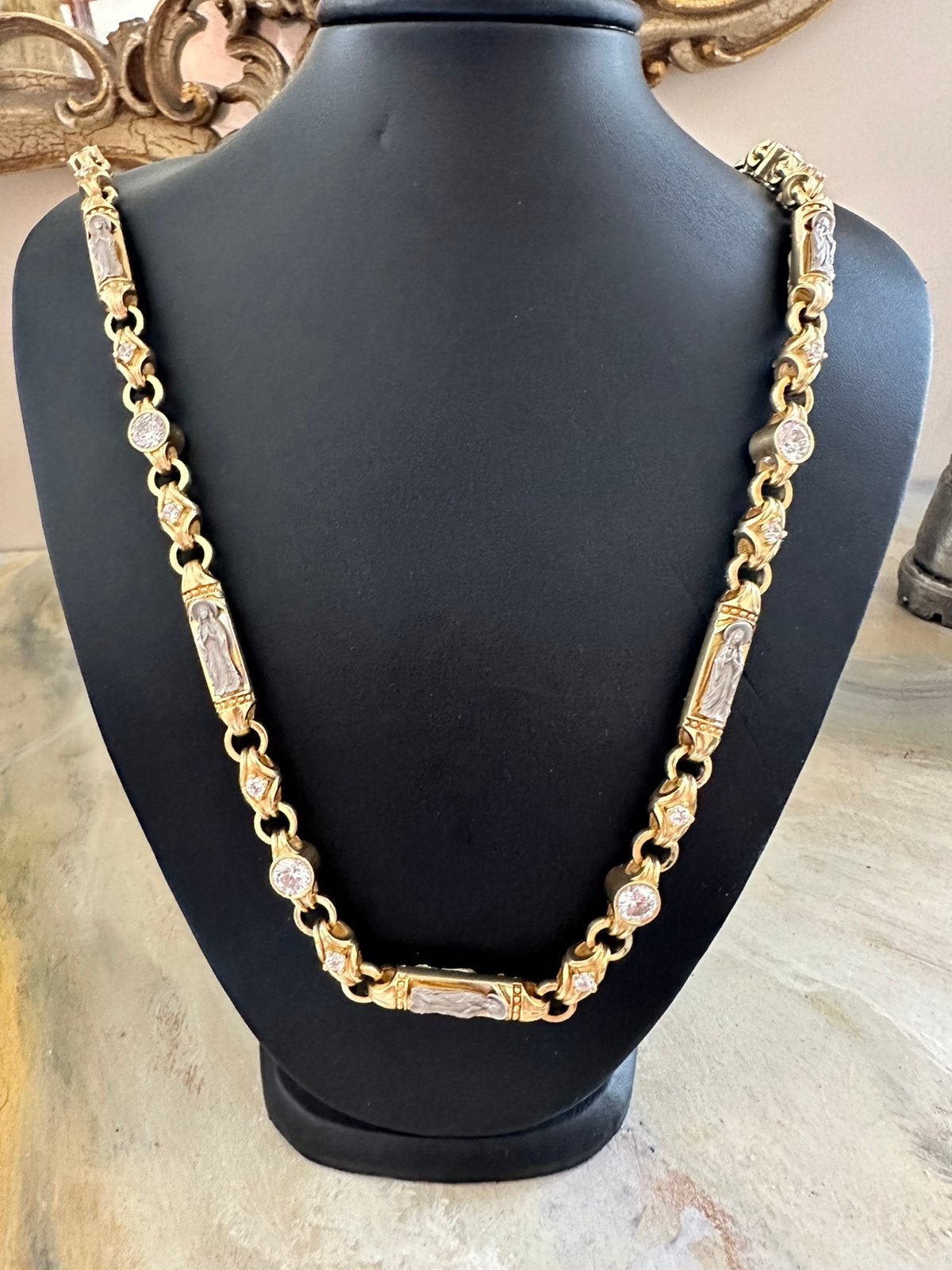 Gouden ketting met schakels 140 gram, Sieraden, Tassen en Uiterlijk, Ophalen, Nieuw, Goud