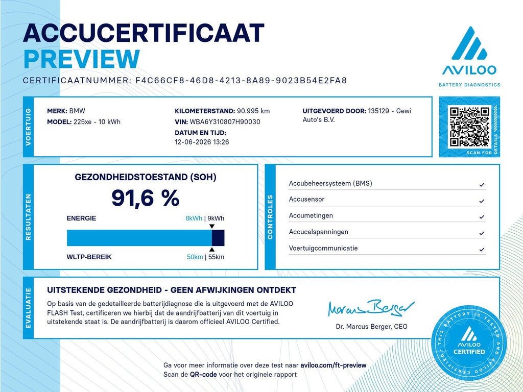 BMW 2-serie Active Tourer 225xe iPerformance HUD|Camera|Lede, 8 kWh, Gebruikt, Zwart, Bedrijf