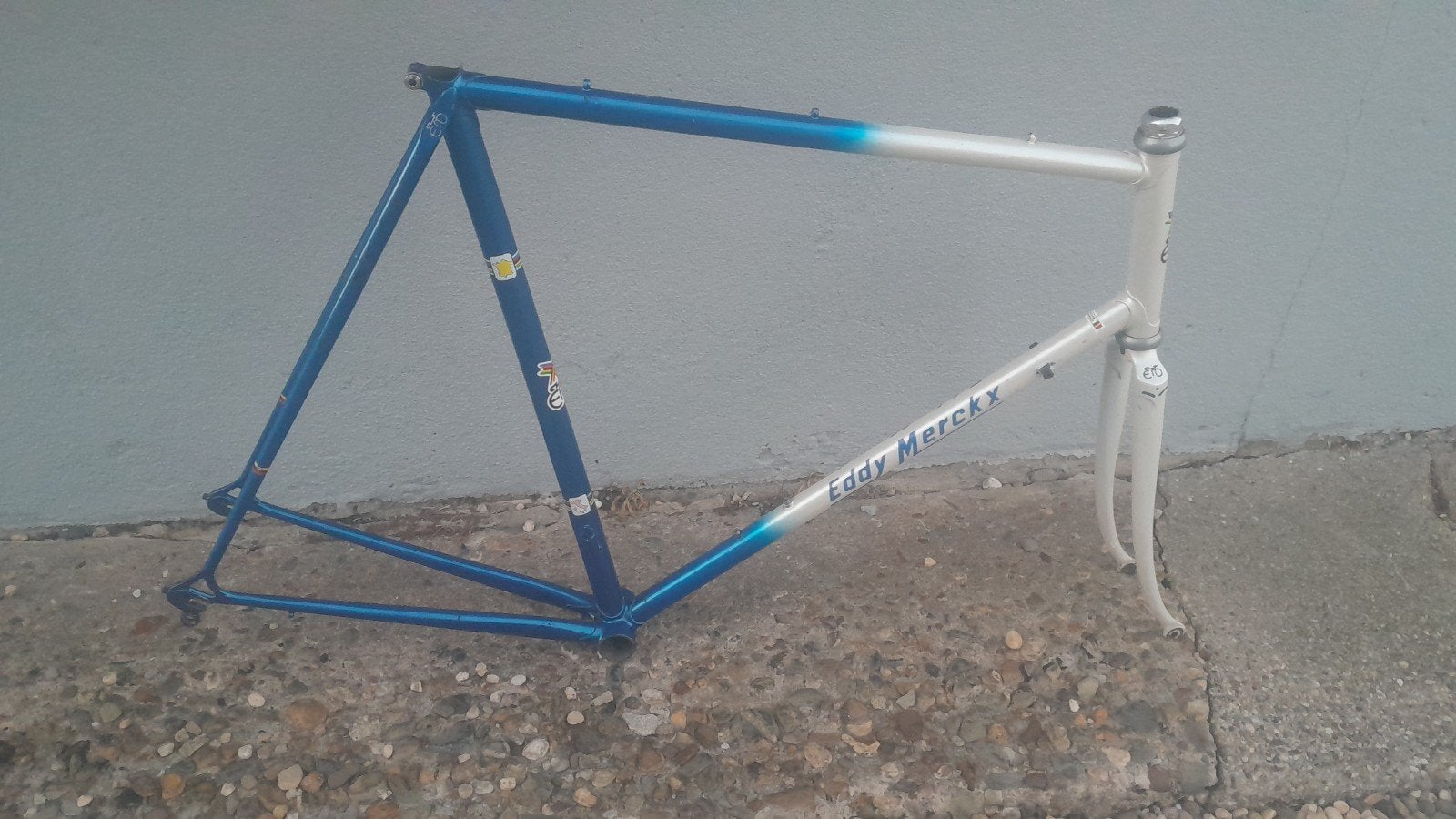 Eddy Merckx professional frameset columbus 61cm jaren 80, Eddy Merckx, Frame, Gebruikt, Staal