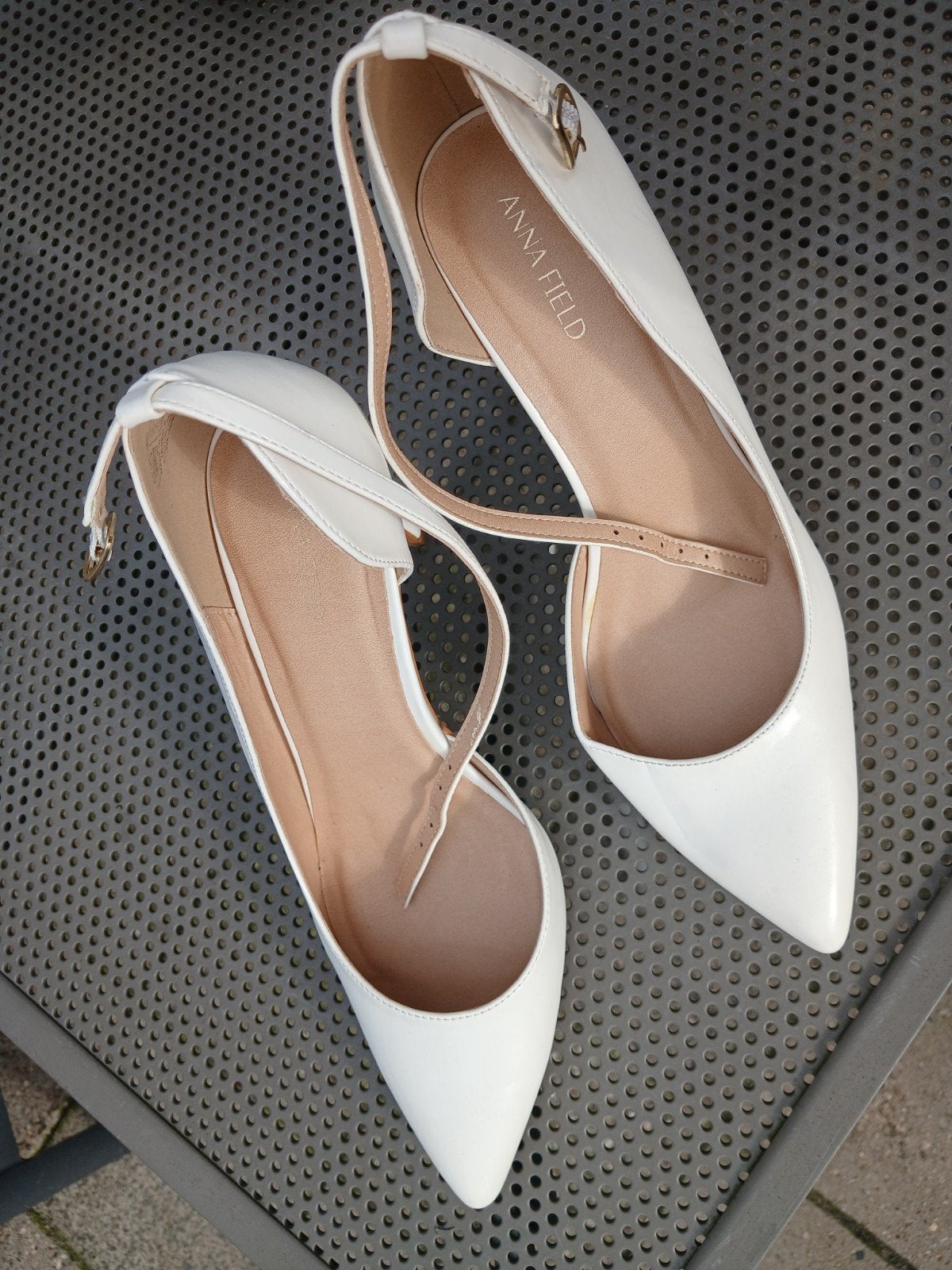Witte hakken maat 44, Kleding | Dames, Ophalen, Wit, Nieuw, Pumps