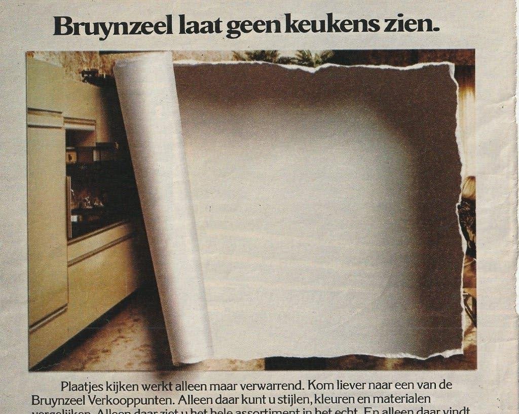 retro reclame 1977 Bruynzeel Bergen op Zoom geen plaatjes, Verzenden, Overige typen