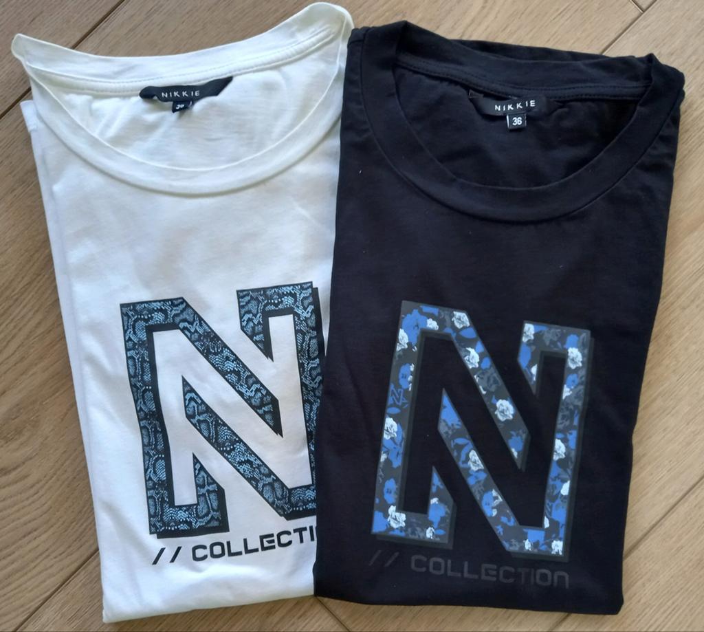 2 NIKKIE t-shirts maat S, Kleding | Dames, T-shirts, Ophalen of Verzenden, Zo goed als nieuw, Maat 36 (S), Nikkie