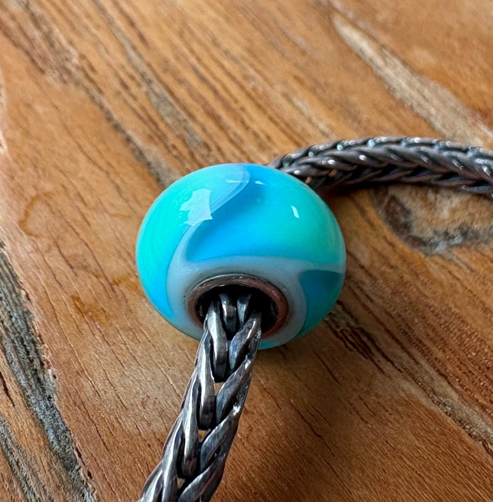 Trollbeads Gordeldier Turkoois NIEUW, Ophalen of Verzenden, Nieuw, Glas of Kristal, Trollbeads