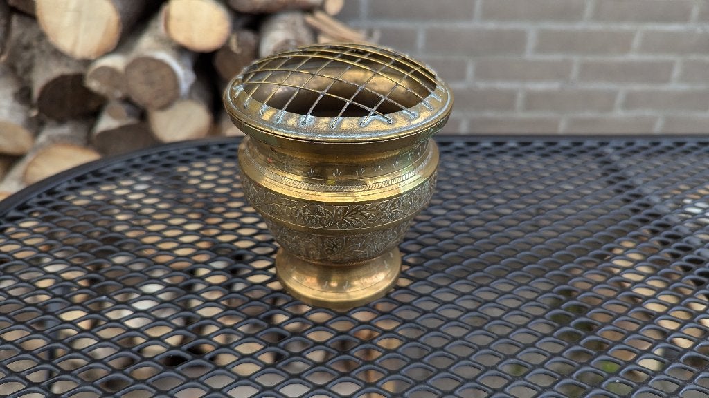 Antieke vaas messing / brass / koper, Ophalen of Verzenden