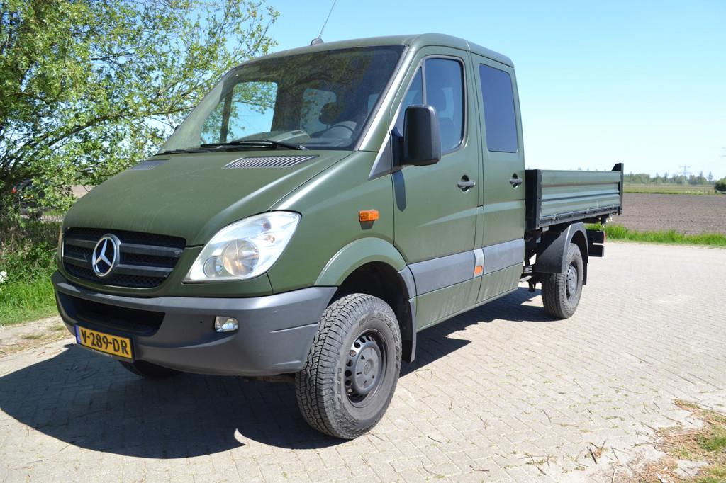 Mercedes-Benz Sprinter 4X4 319 3.0 CDI 366 DC 3 zijdige kipp, Auto's, Bestelauto's, Automaat, Euro 5, Stof, 190 pk