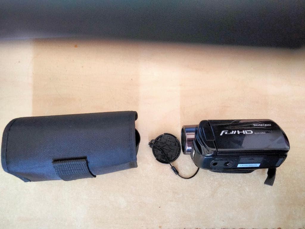 zwarte silvercrest full hd1080p camcorder, Overige merken, Full HD, Zo goed als nieuw, Geheugenkaart