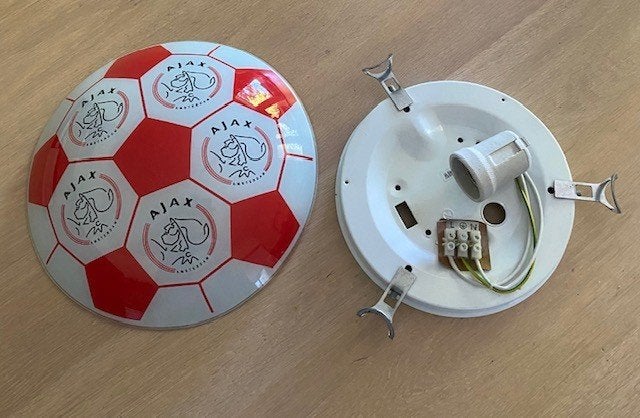 Ajax  plafonniere, Ophalen, Meerkleurig, Plafondlamp, Glas