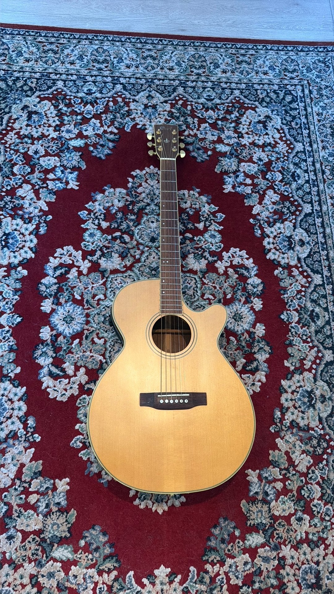 Cort SFX-5 (Natural Satin) – Westerngitaar (2000), Ophalen of Verzenden, Gebruikt, Western- of Steelstringgitaar, Met (piezo-)element