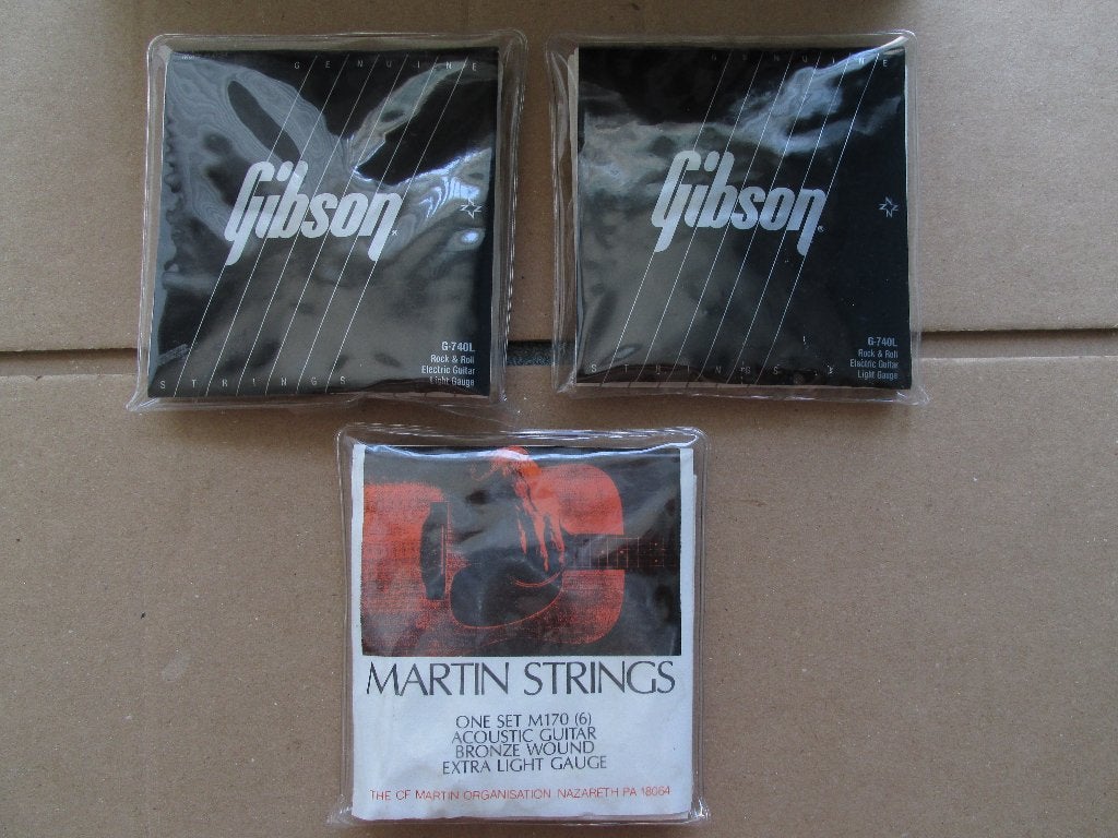 Vintage Gibson Strings G-740L en Martin M170., Ophalen of Verzenden, Zo goed als nieuw, Overige instrumenten