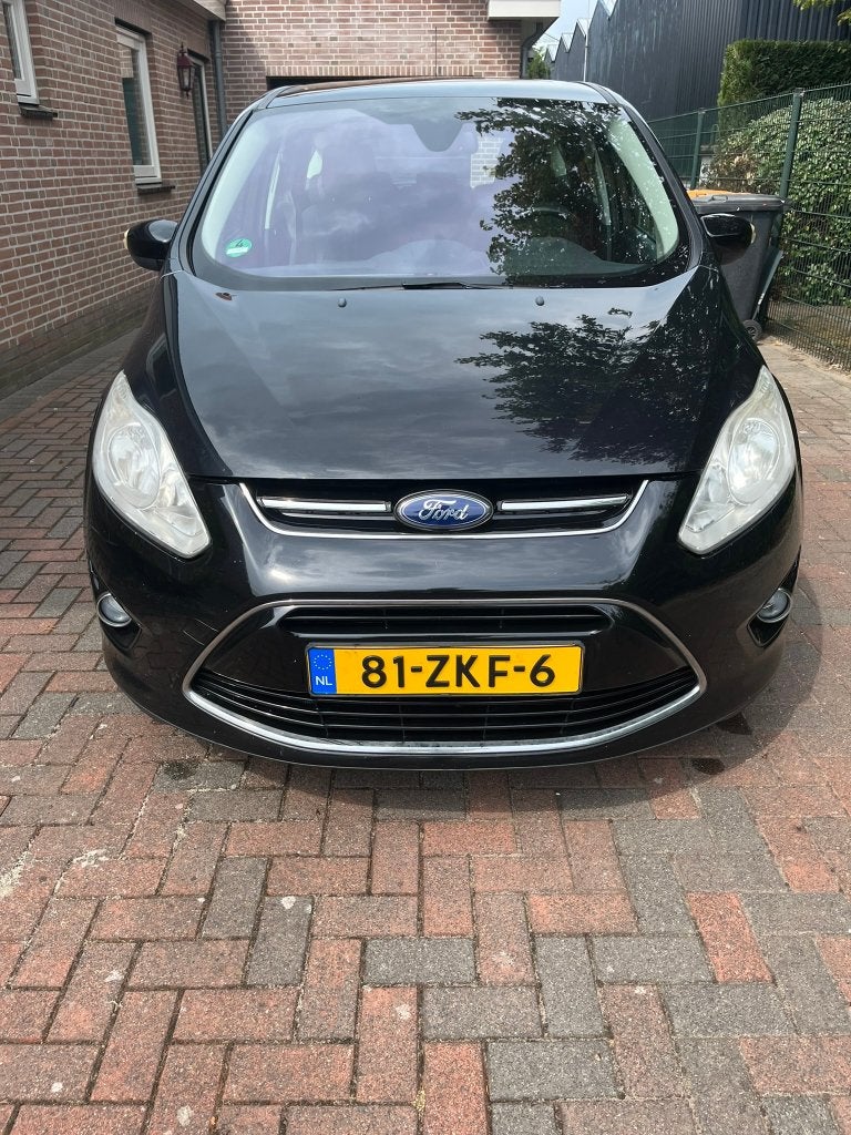 FORD C-Max 1.0 Titanium 125PK - Dealeronderhouden - trekhaak, Auto's, Voorwielaandrijving, Zwart, Origineel Nederlands, Handgeschakeld