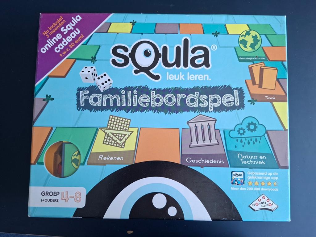 Squla familie bordspel, Ophalen, Zo goed als nieuw, Idententy Games