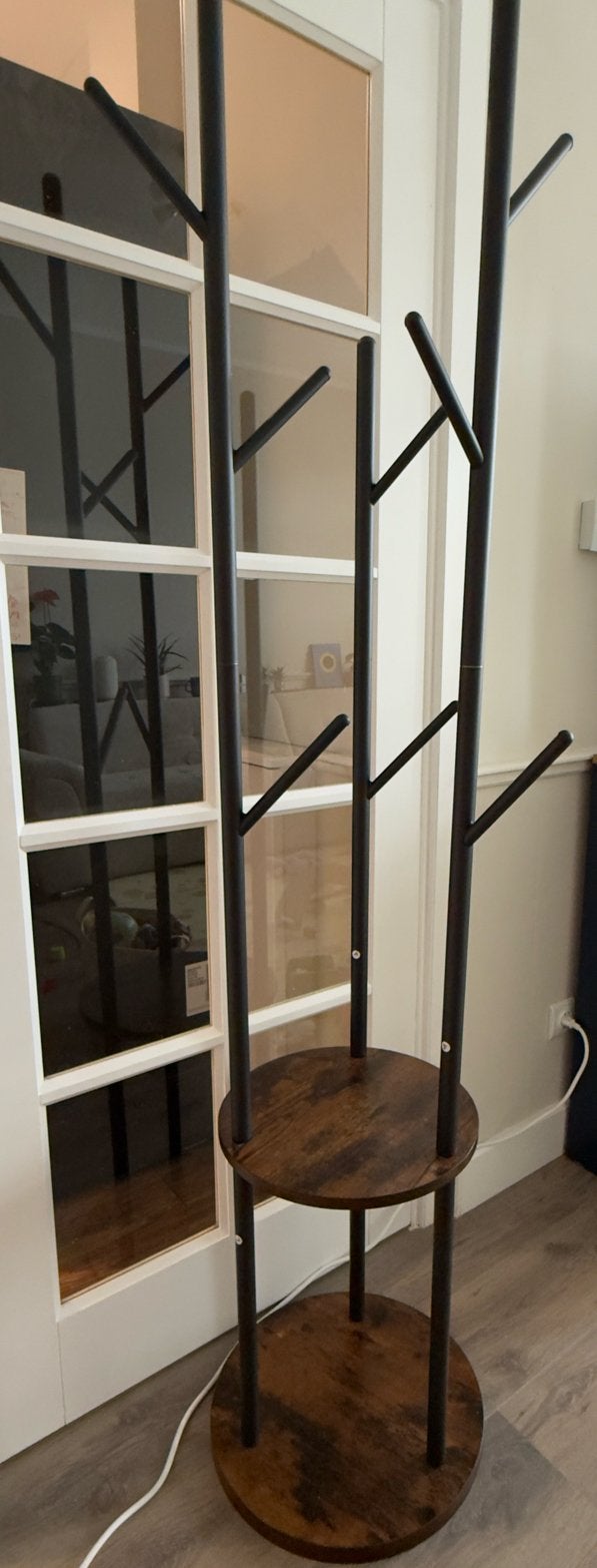 Coat rack, Ophalen, Zo goed als nieuw, Metaal, Staande kapstok