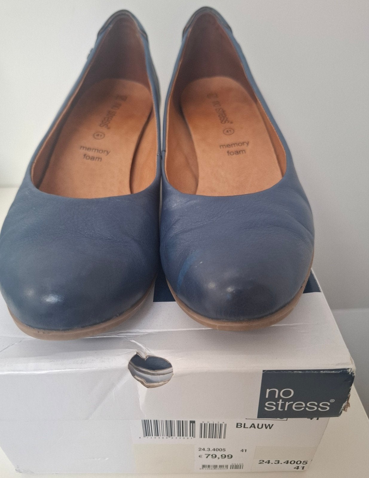 No Stress Pumps - Blauw - Maat 41, Pumps, Blauw, Ophalen of Verzenden, Zo goed als nieuw