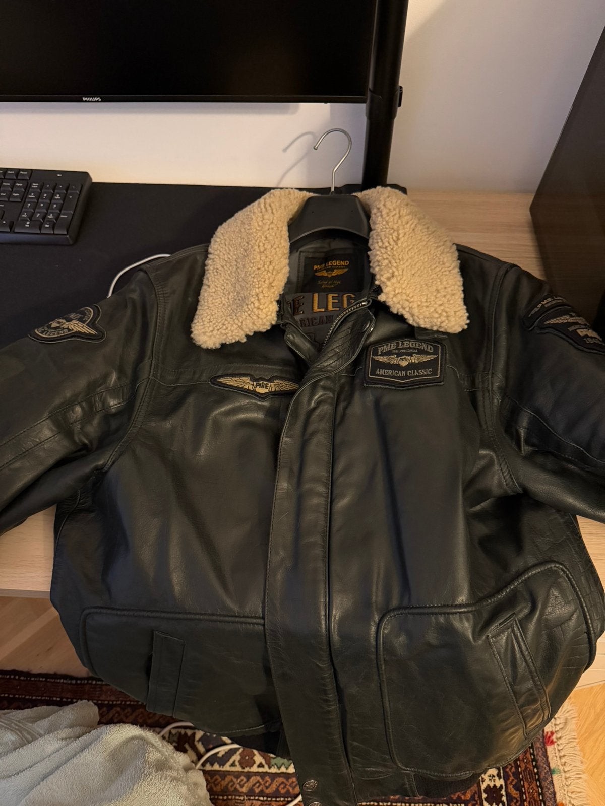 PME Legend Hudson Bomber Leer Jas - XXL, Ophalen, Zo goed als nieuw, Overige maten, Zwart