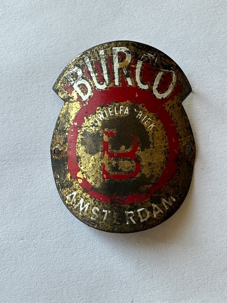 Oud Burco balhoofdplaatje. Balhoofd plaatje., Burco, Gebruikt, Overige typen, Ophalen of Verzenden