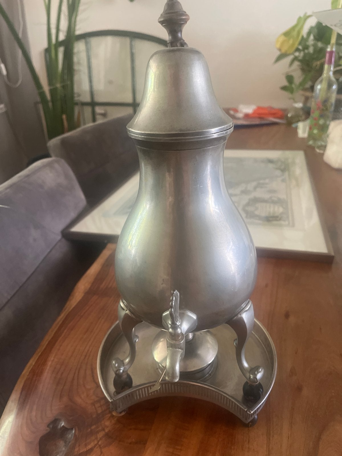 Antieke Kraantjespot - Tin/Pewter, Ophalen of Verzenden