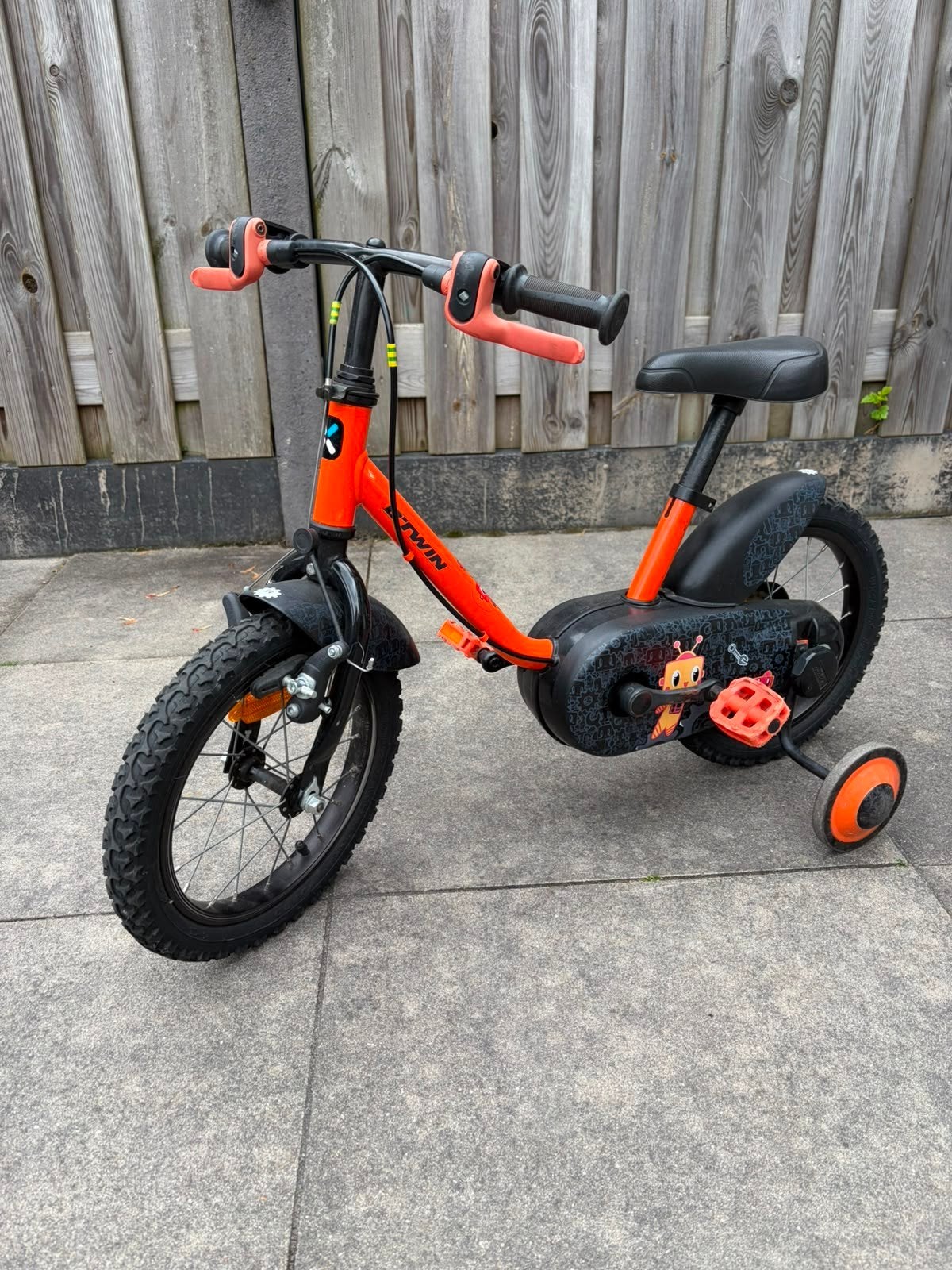 Kinderfiets 14 inch, Fietsen en Brommers, Fietsen | Kinderfietsjes, Ophalen, Gebruikt, Minder dan 16 inch, Zijwieltjes