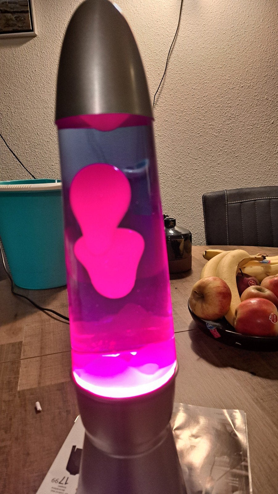 Lavalamp rood/blauw, Meerkleurig, Zo goed als nieuw, Modern, Ophalen