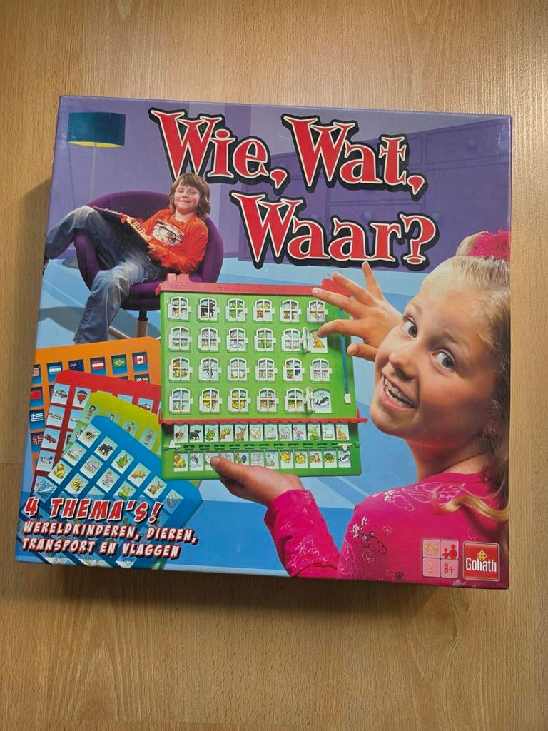 Wie, Wat, Waar? Raadspel van Goliath, Een of twee spelers, Ophalen of Verzenden, Zo goed als nieuw, Goliath