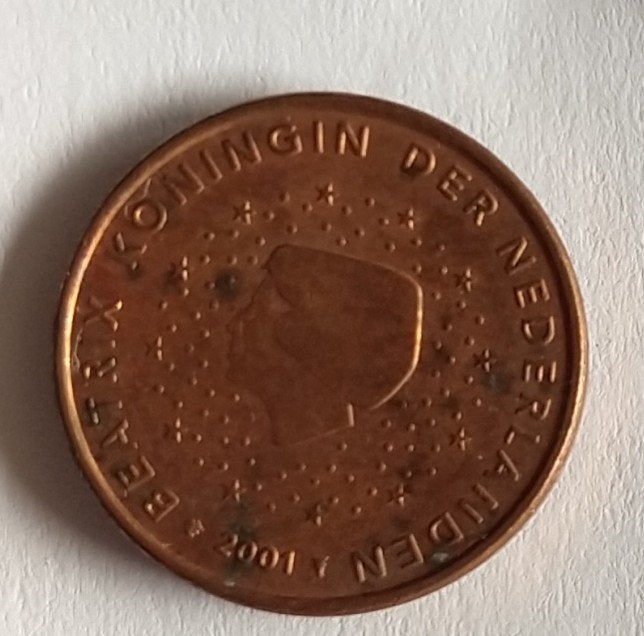 1 cent 2001 ,  volgnr 23, Ophalen of Verzenden, Koningin Beatrix, Losse munt