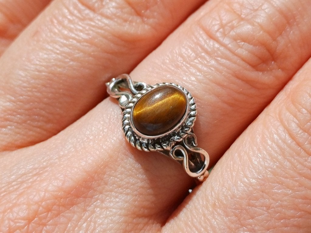 Vanoli 925 zilveren ring met tijgeroog maat 18,25, Sieraden, Tassen en Uiterlijk, Daiva1973@hotmail.com, Vanoli, Bruin, Amsterdam