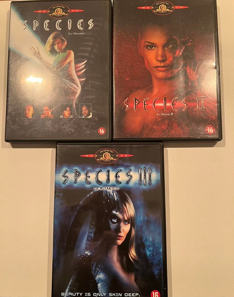 Species trilogy (mgm), Cd's en Dvd's, Dvd's | Horror, Vanaf 16 jaar, Verzenden, Zo goed als nieuw, Overige genres