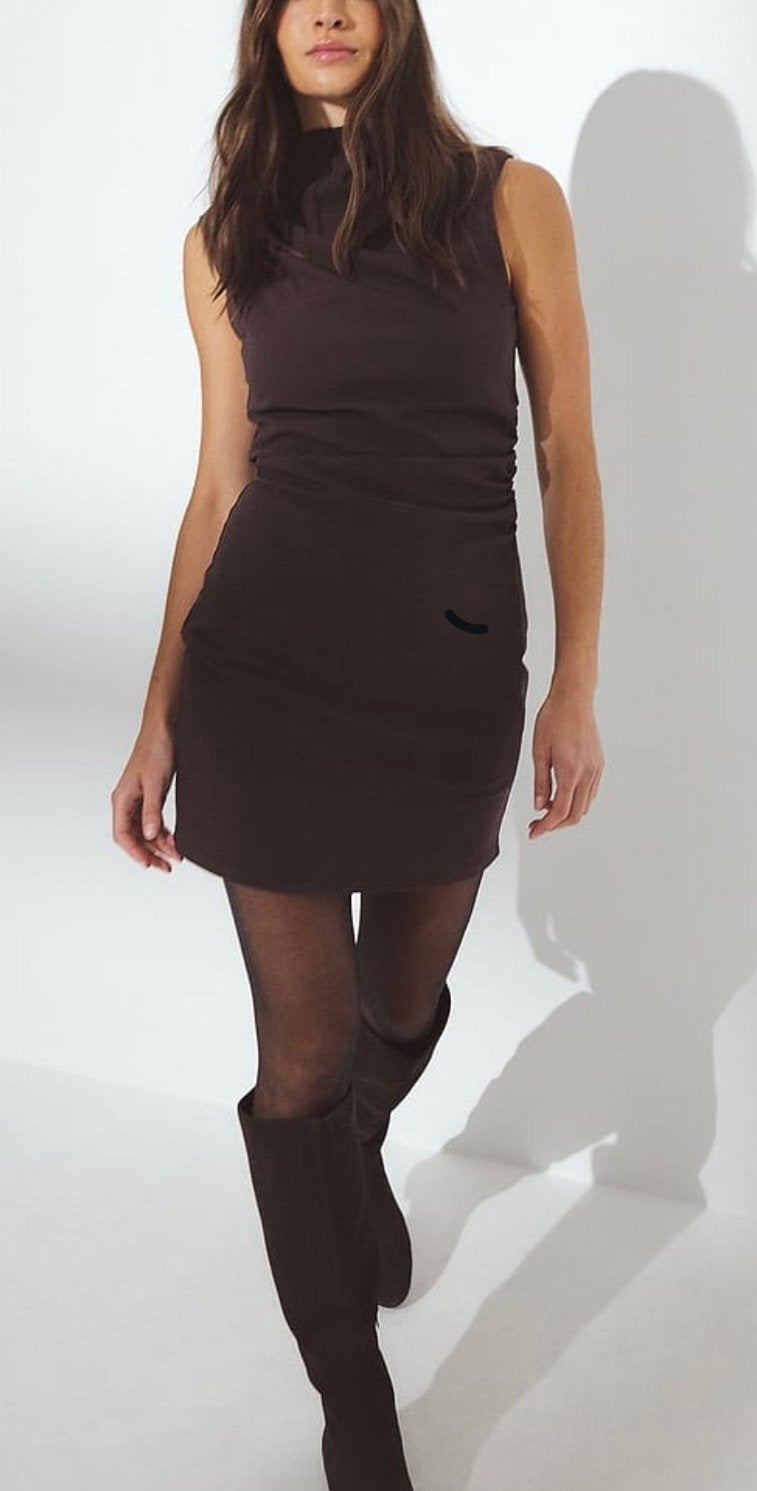 NAKD jurk bruin M nieuw, Maat 38/40 (M), Bruin, Nieuw, Ophalen of Verzenden