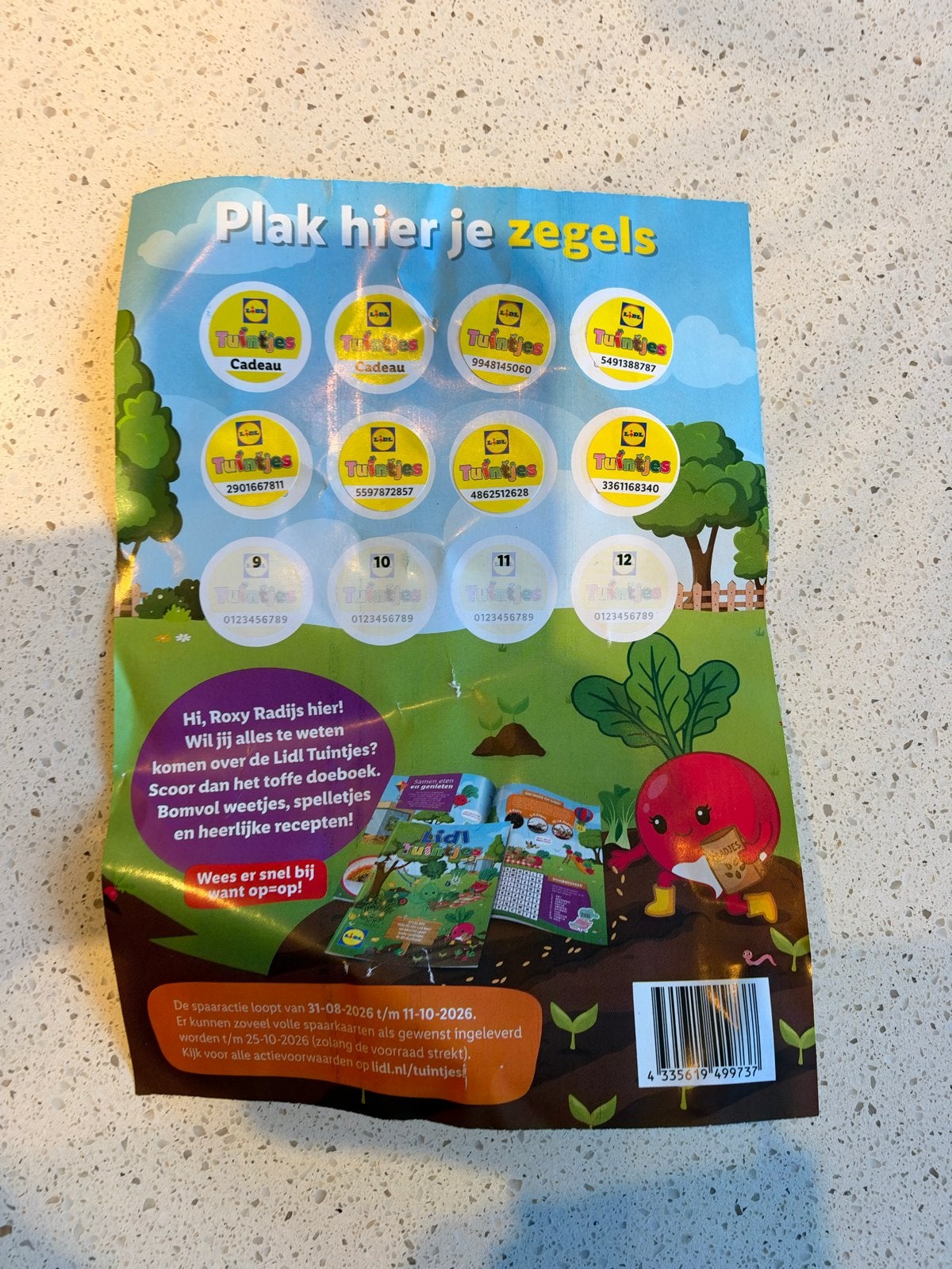 Lidl TuinTjes zegels - Spaaractie, Ophalen of Verzenden, Zo goed als nieuw