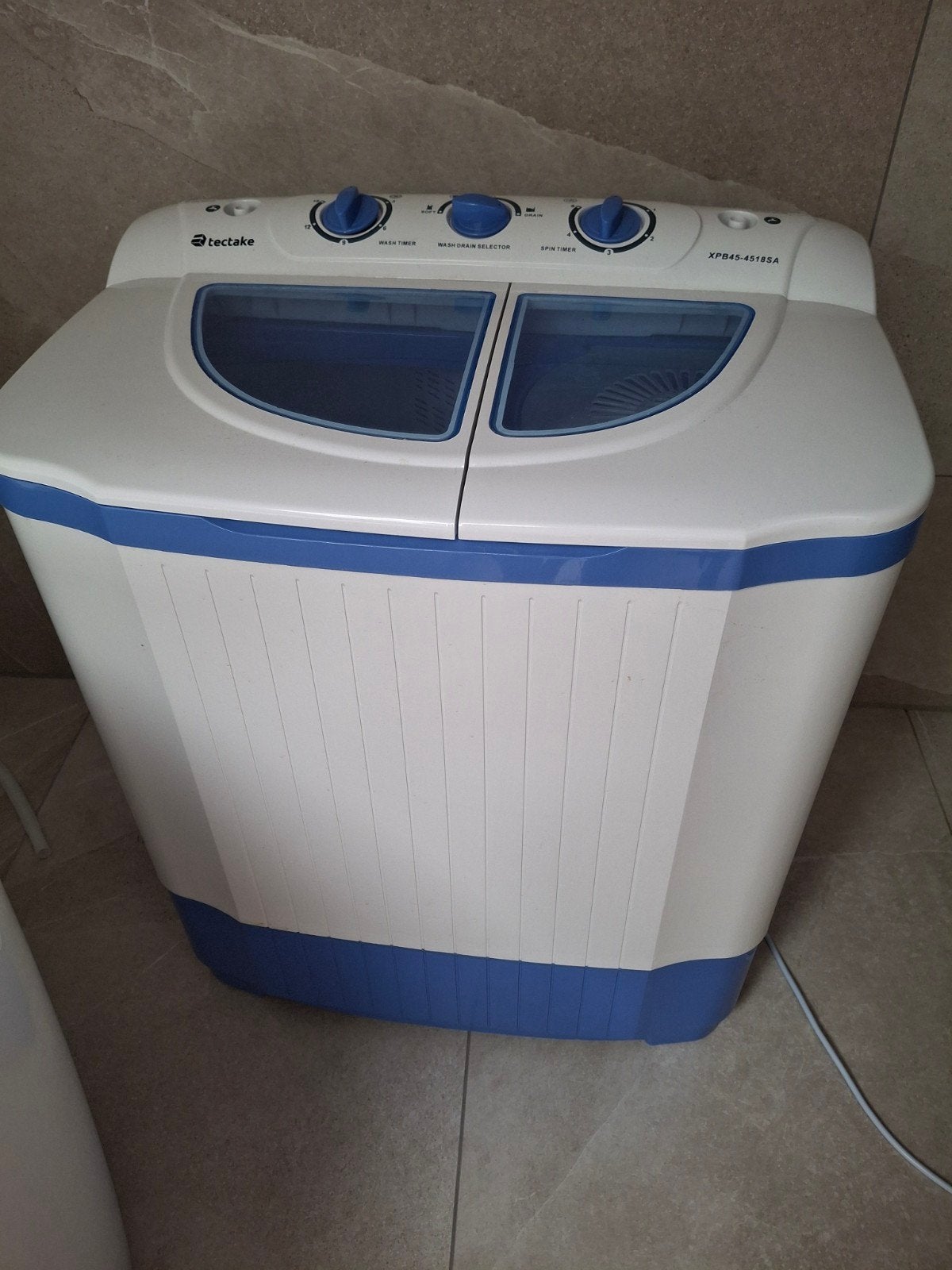 Tectake mini wasmachine / campingwasmachine met centrifuge, Witgoed en Apparatuur, Wasmachines, Minder dan 1200 toeren, Minder dan 85 cm