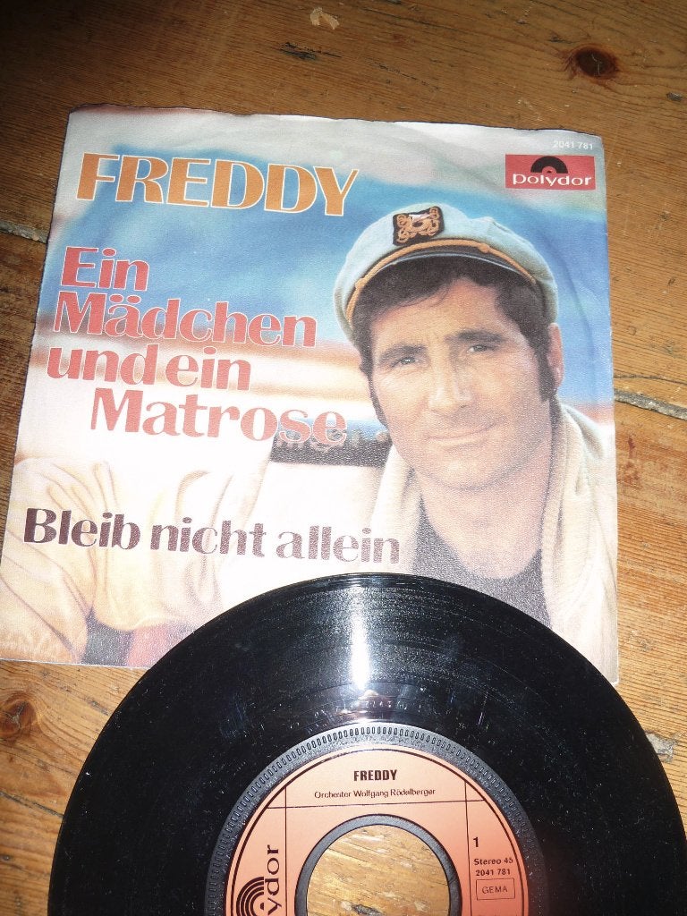 FREDDY ein madchen und ein matrose 1972, Cd's en Dvd's, Vinyl Singles, Gebruikt, Pop, Ophalen of Verzenden