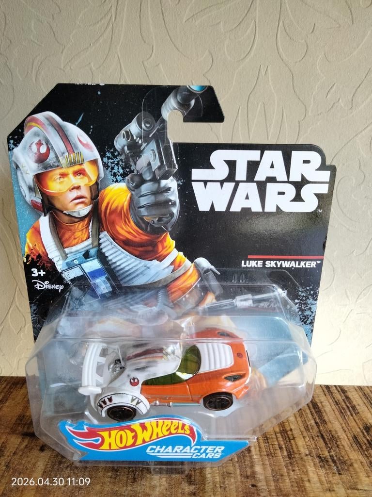 Hot Wheels Star Wars Luke Skywalker Character Car, Ophalen of Verzenden, Nieuw