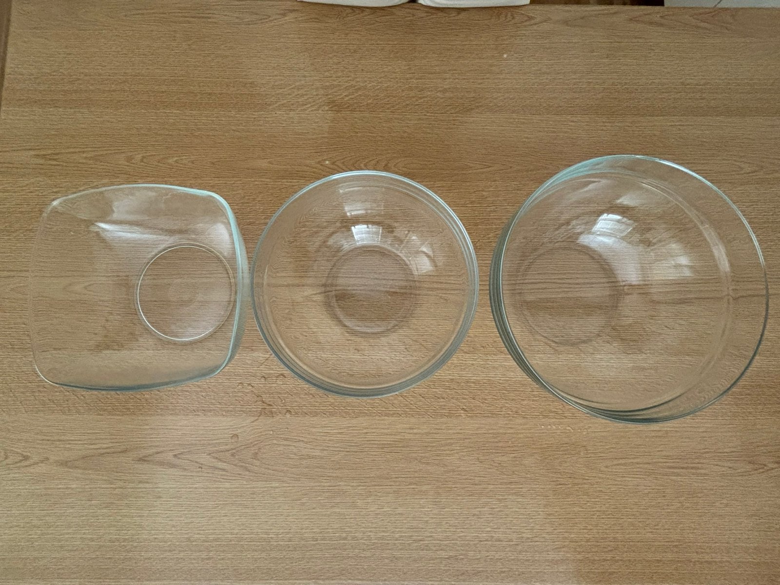 Diverse glazen en keramische schalen en puddingvormen, Ophalen, Zo goed als nieuw, Wit, Glas