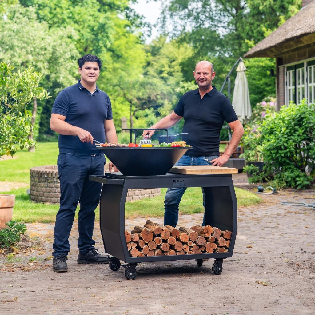 Plancha BBQ Big Jack 3.0 Blackline met 80cm bakplaat Nieuw, Ophalen of Verzenden, Nieuw, RJRoyal Living, Met accessoires