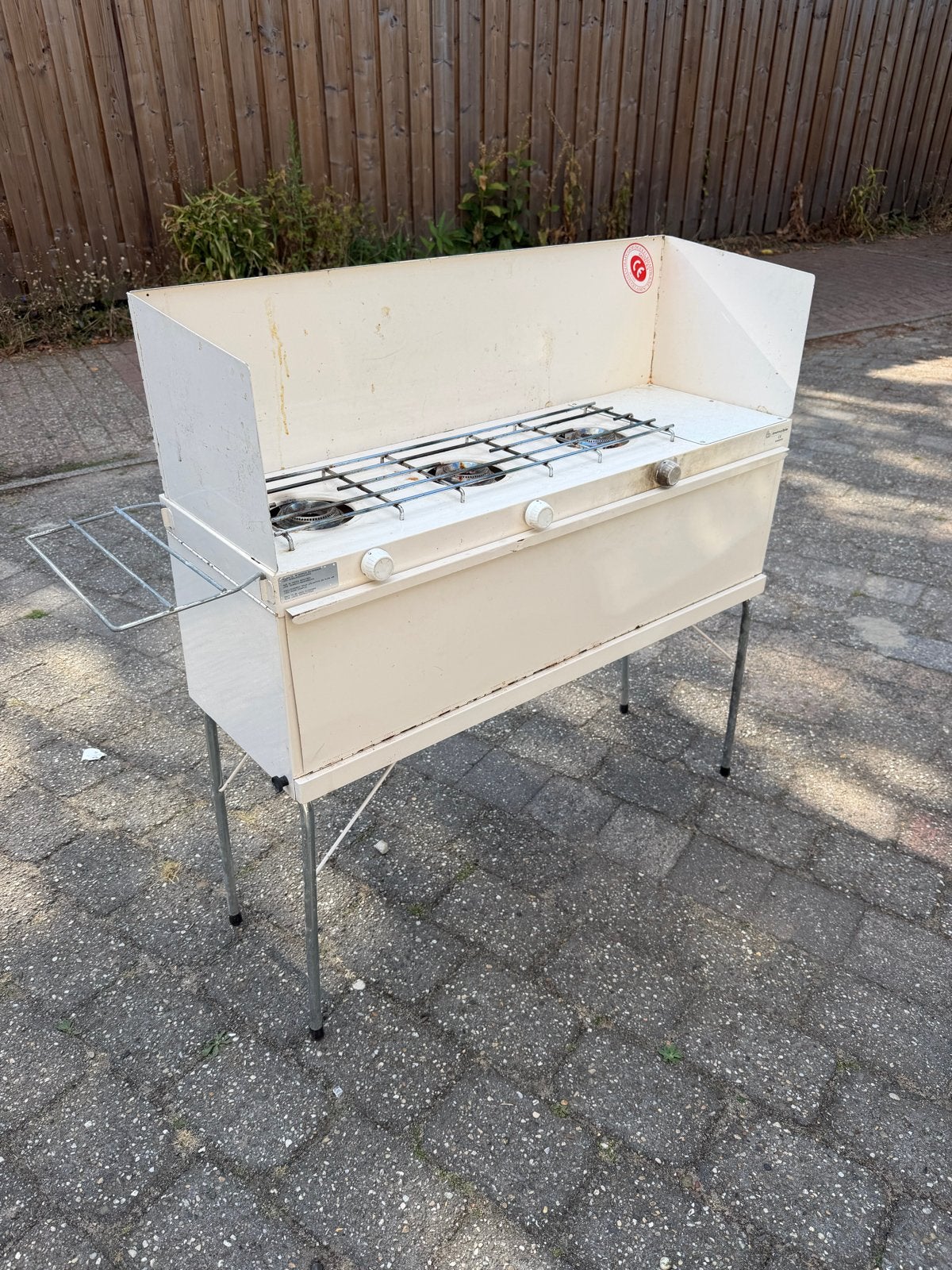 Camping gasfornuis met 3 branders (opklapbaar), Ophalen, Gebruikt